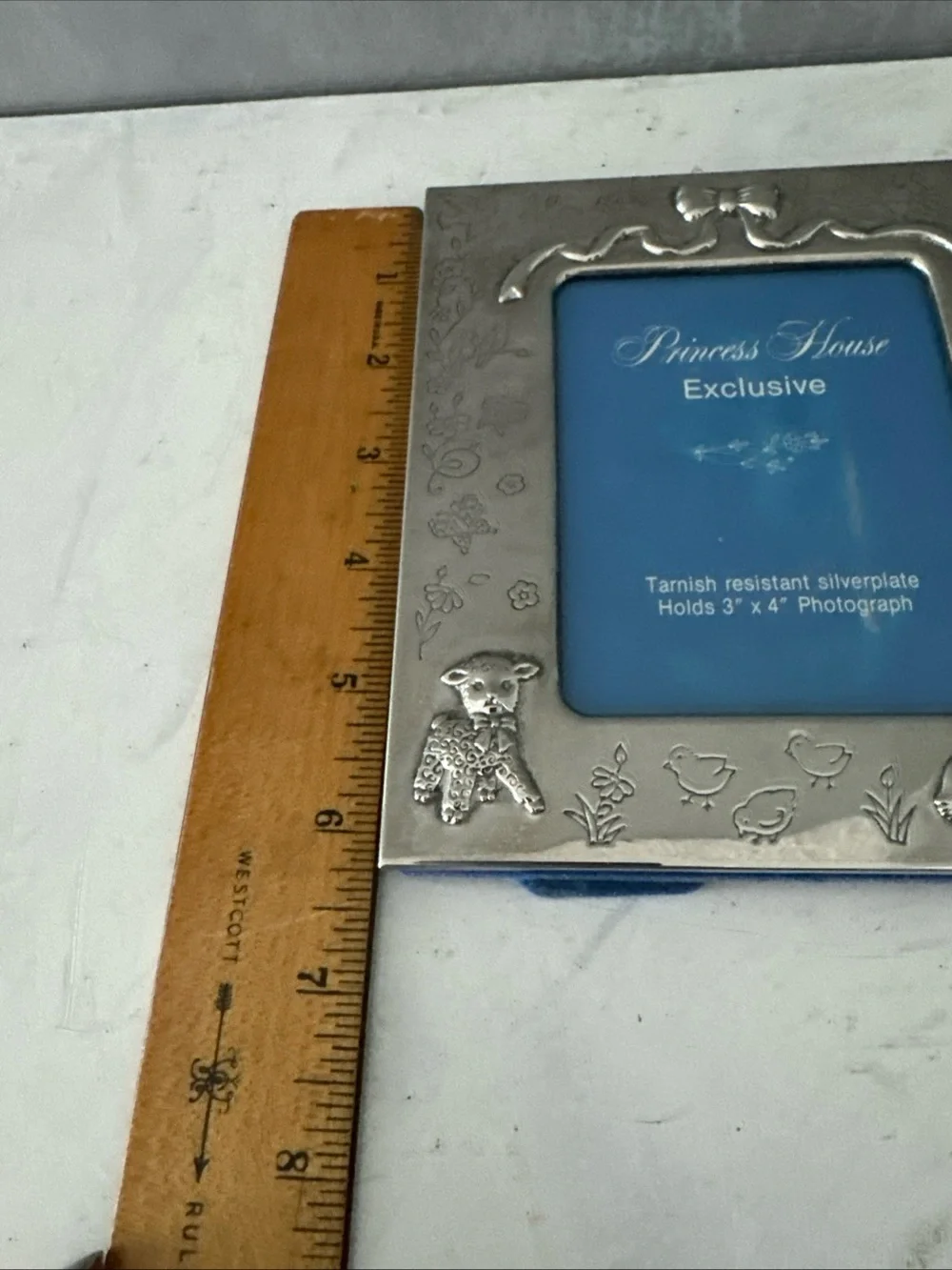 Princess House Silverplate PICTURE Frame FITS 3X4 MADE IN HONG KONG